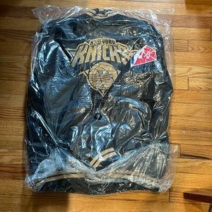 New York Knicks Starter L Jacket Rakuten Limited Edition Black Gold NBA 75th